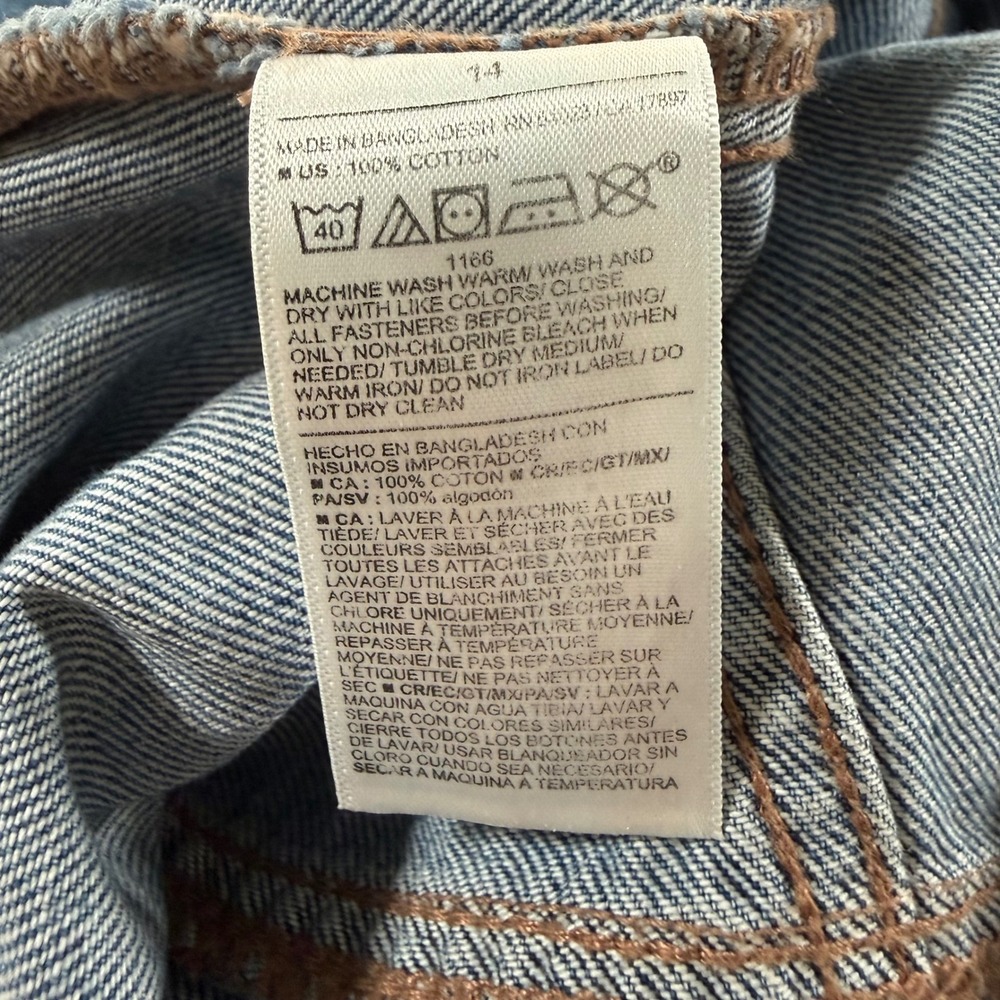 Old Navy Drapey Denim High-Rise Midi Skirt Blue‎ A-Line 14 Cotton - Picture 6 of 6